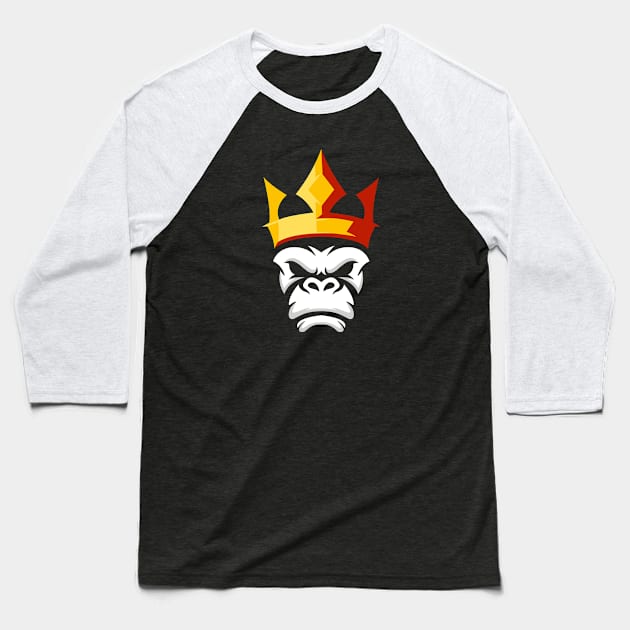 Royal King Baseball T-Shirt by machmigo